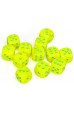 Chessex Dobbelsteen 16mm Vortex Electric Yellow w/ Green