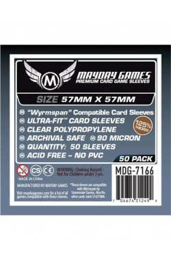 Mayday Premium Sleeves Wyrmspan Compatible (57x57mm) - 50 stuks