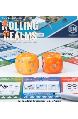 Rolling Realms: 35mm Epic Dice (Pair of 2)