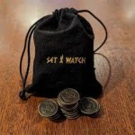 Set a Watch: Metal Coins + Cloth Pouch